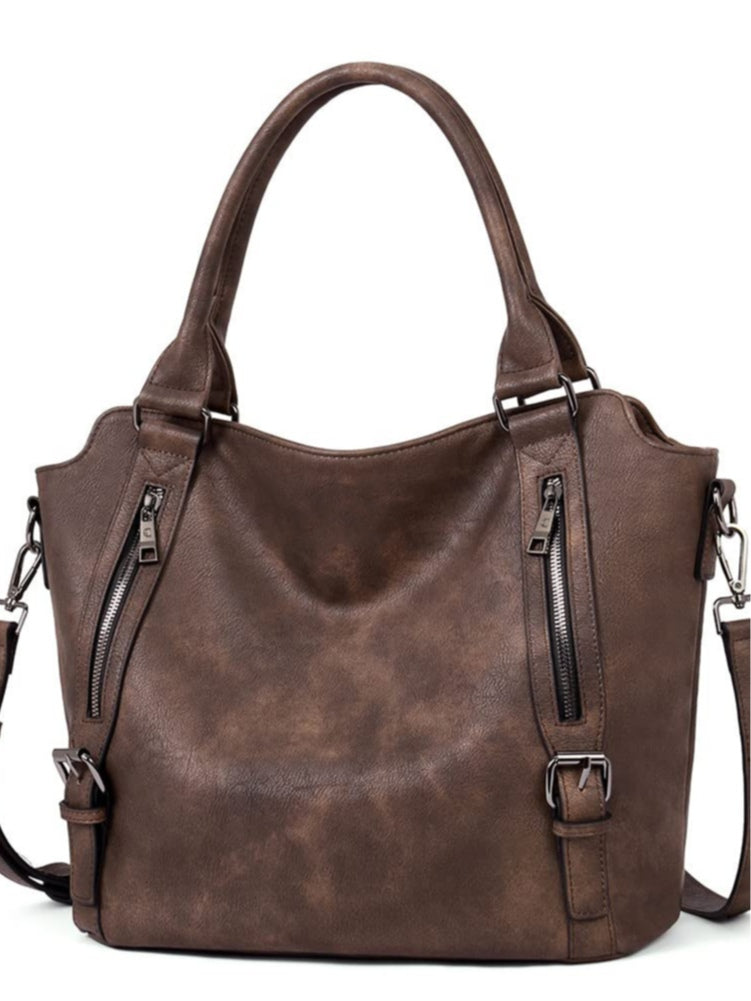 Borsa a spalla a tracolla di grande capacità in stile retro