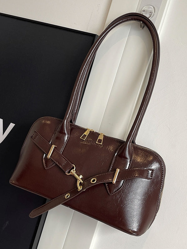 Borsa a tracolla a conchiglia retro alla moda