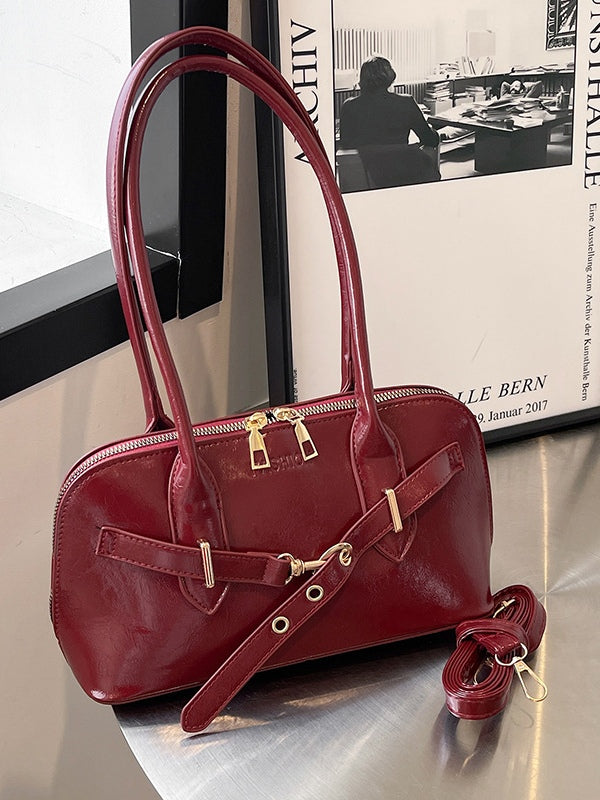Borsa a tracolla a conchiglia retrò alla moda