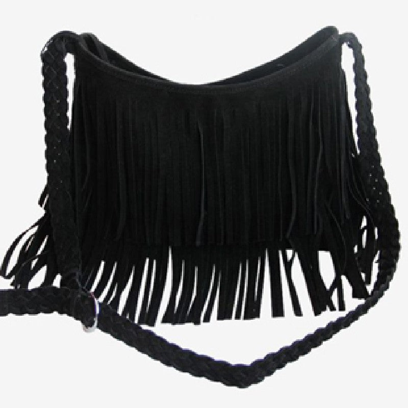 Borsa a tracolla con frange per donne