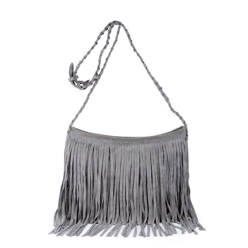 Borsa a tracolla con frange per donne