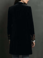 Léontine | Blazer Slim Fit Stampato Barocco Nero
