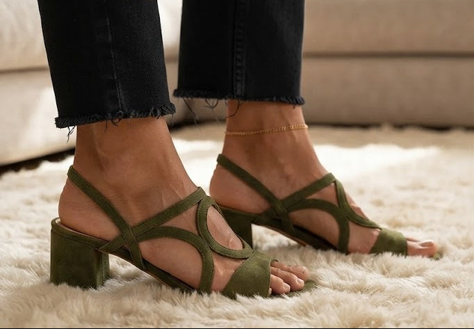 Cedra | Sandali con tacco geometrico