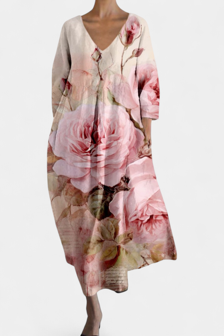 Isalinde | Abito V-neck Comodo