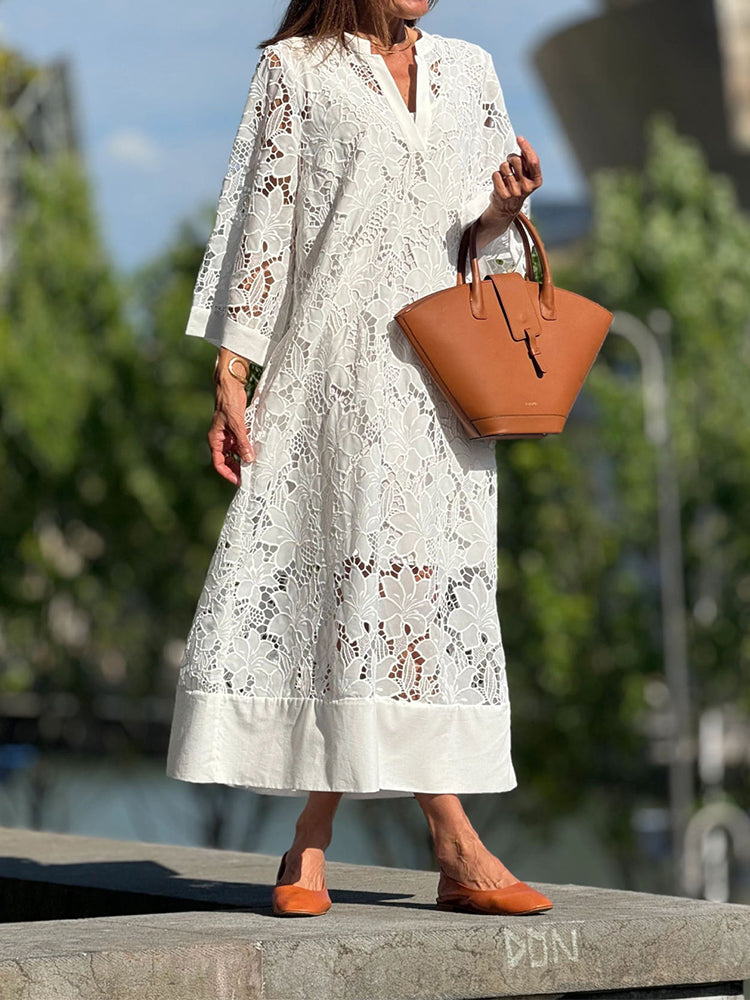 Audrey™ | Abito in Pizzo Comodo