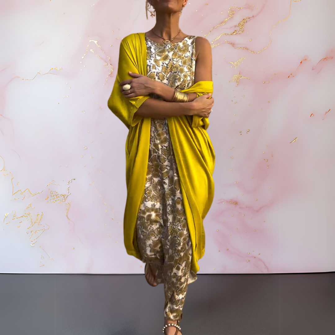 Diana™ | Abito Elegante con Cardigan