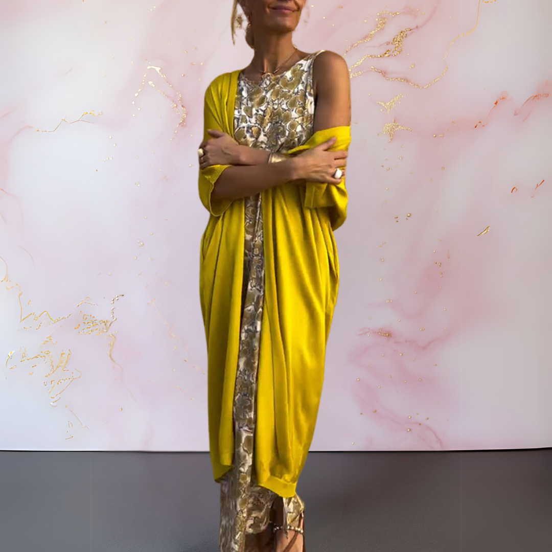 Diana™ | Abito Elegante con Cardigan