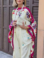 Ravello | Caftano maxi in satin stampato