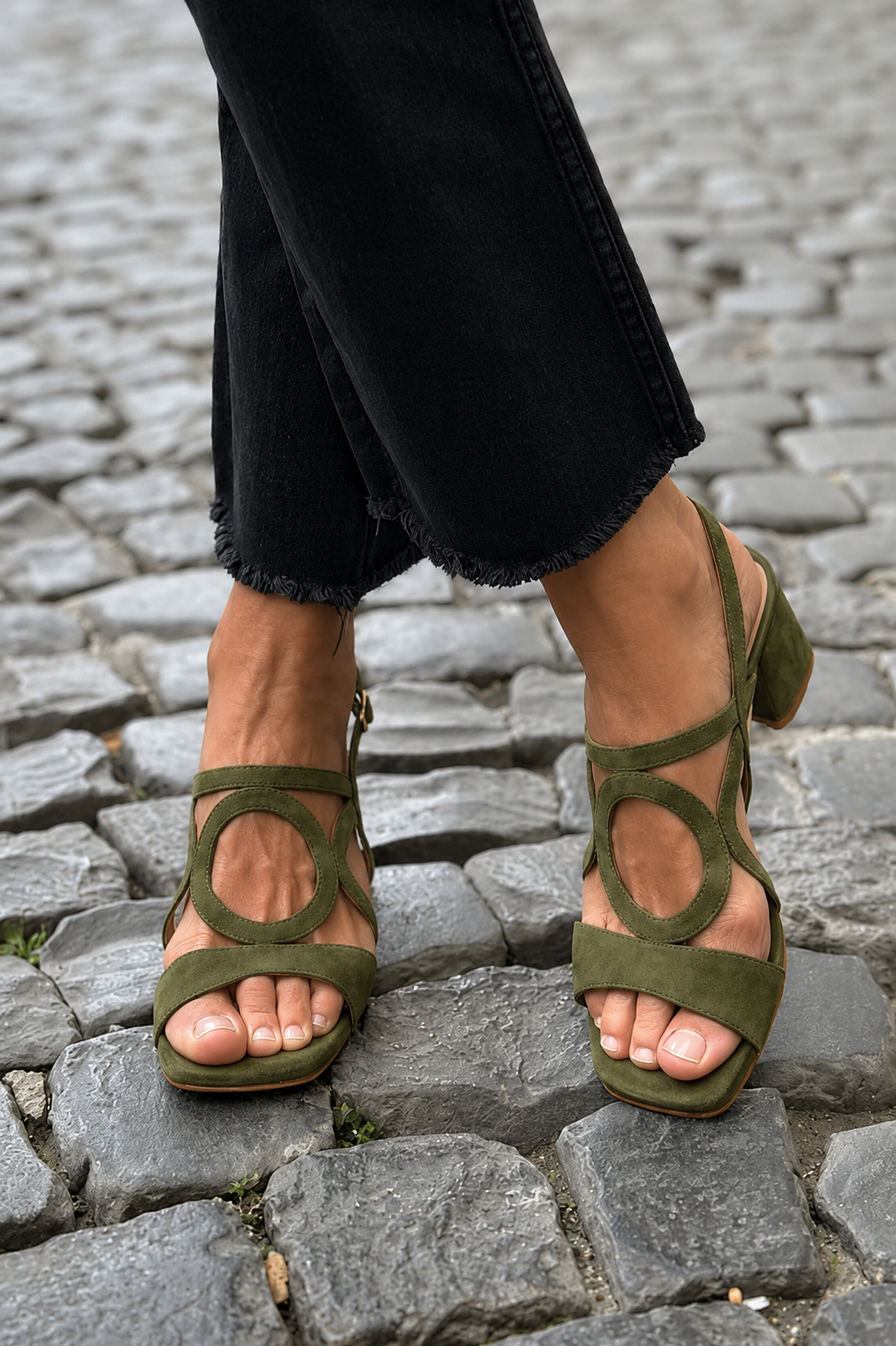 Cedra | Sandali con tacco geometrico