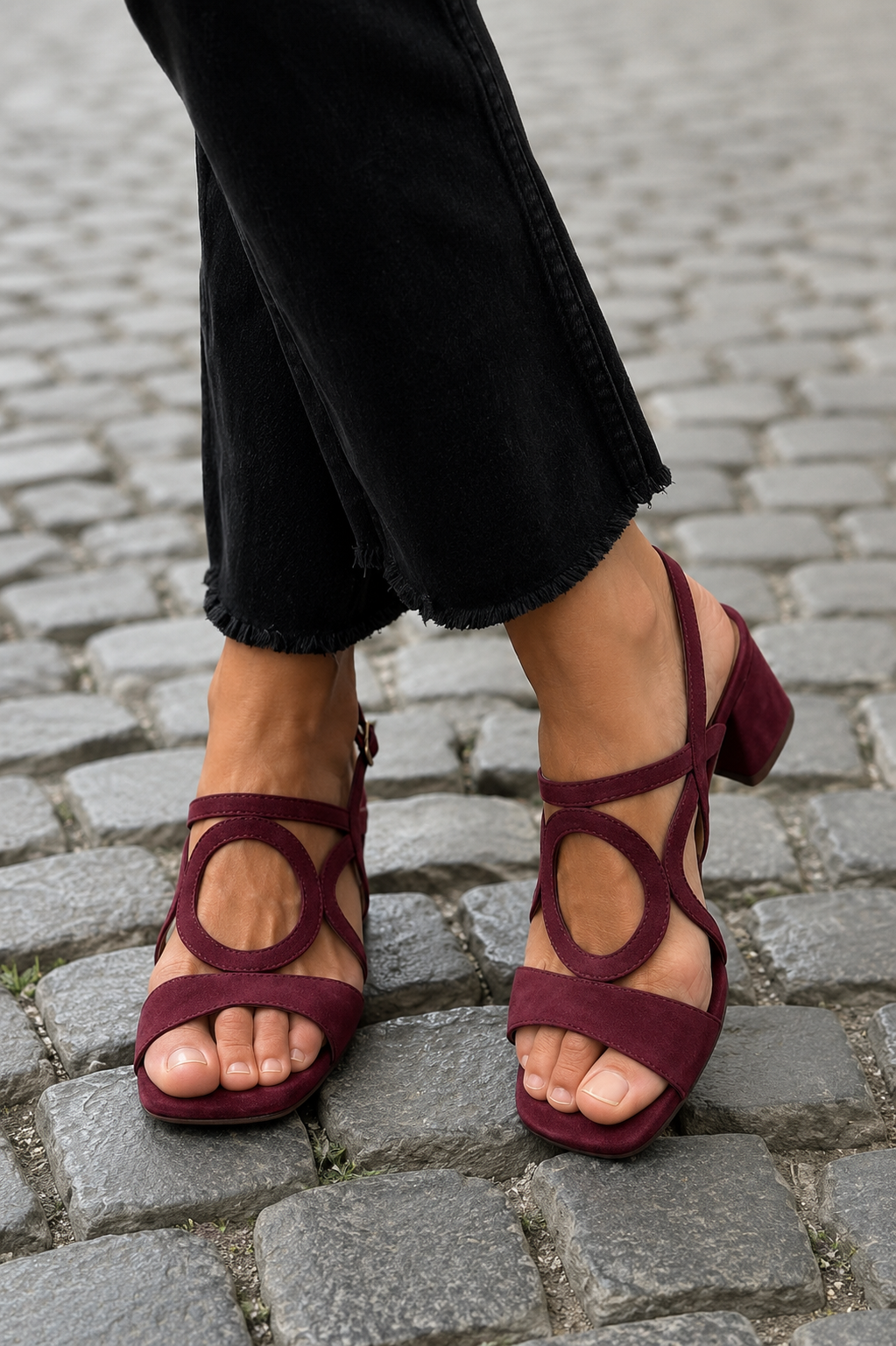 Cedra | Sandali con tacco geometrico