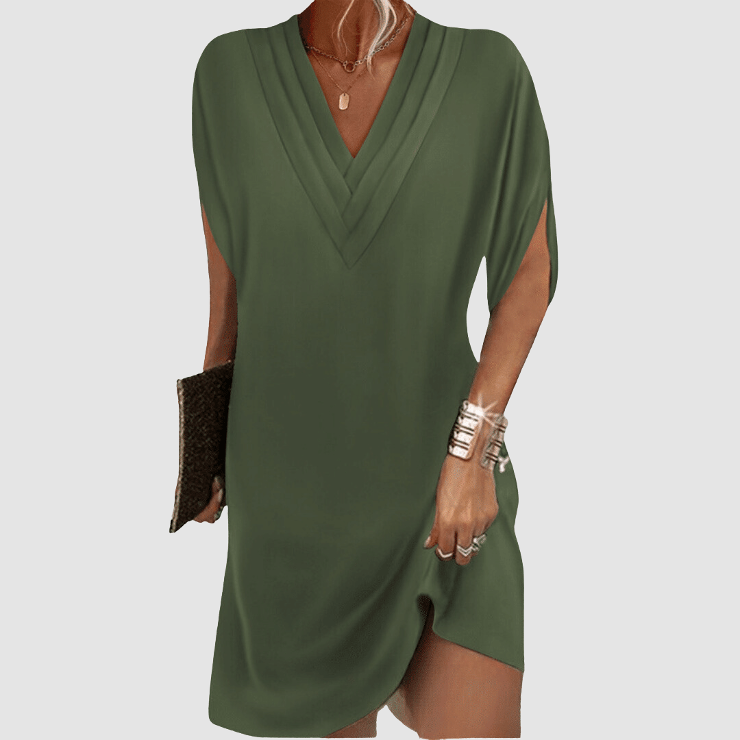Alysa™ | Abito Elegante con Maniche a Tre Quarti