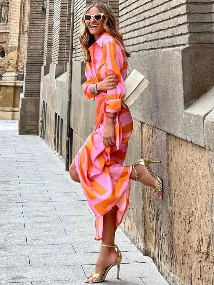 Elvina™ | Vestito avvolgente stampato