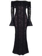 Abito Maxi in Pizzo Off-Shoulder