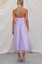 Abito Maxi da Festa con Bretelle in Chiffon per Principessa Moderna