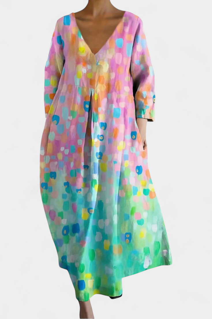 Isalinde | Abito V-neck Comodo