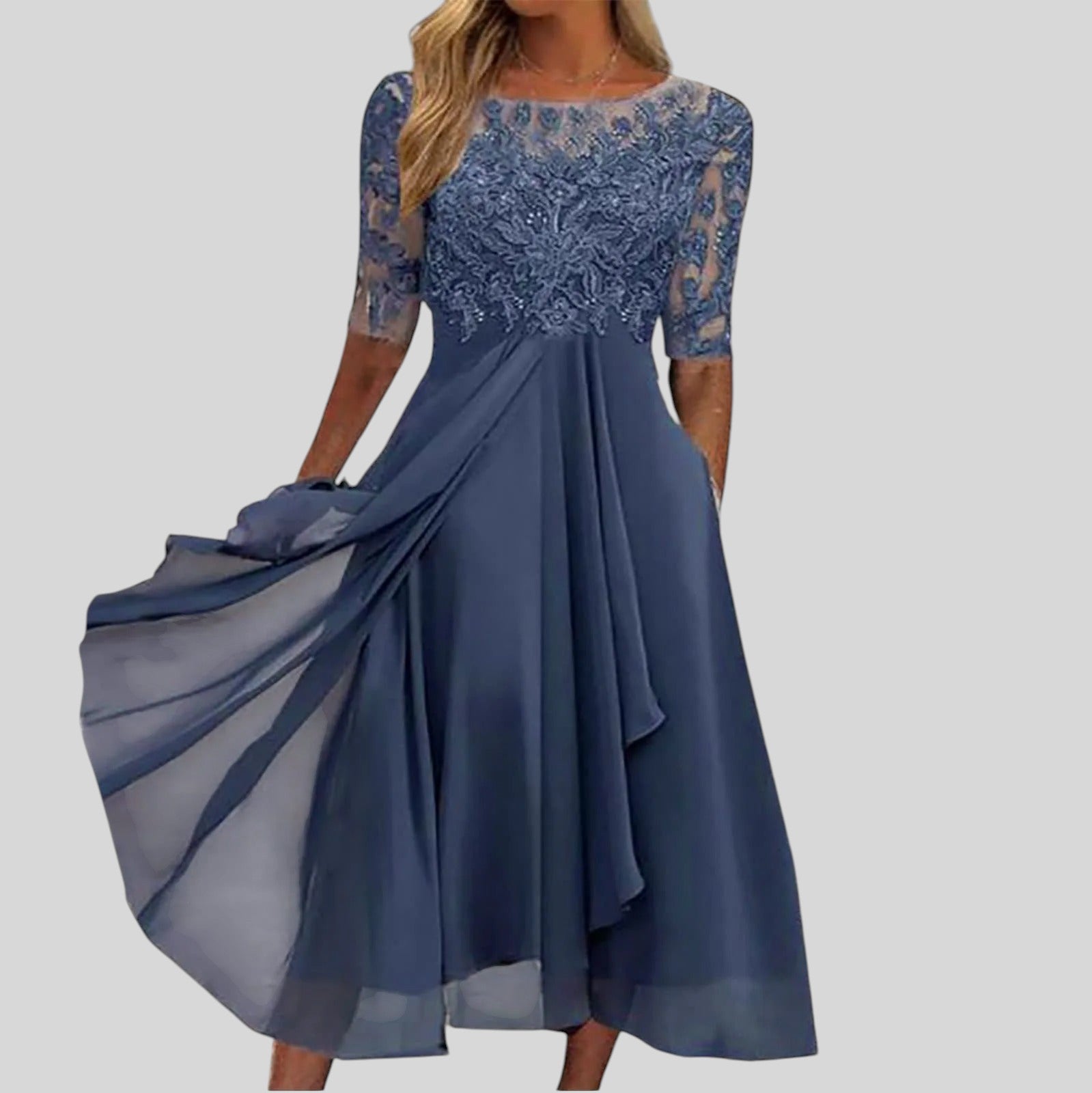 Zaria – Il Vestito Midi in Pizzo Che Slancia