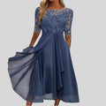 Zaria – Il Vestito Midi in Pizzo Che Slancia