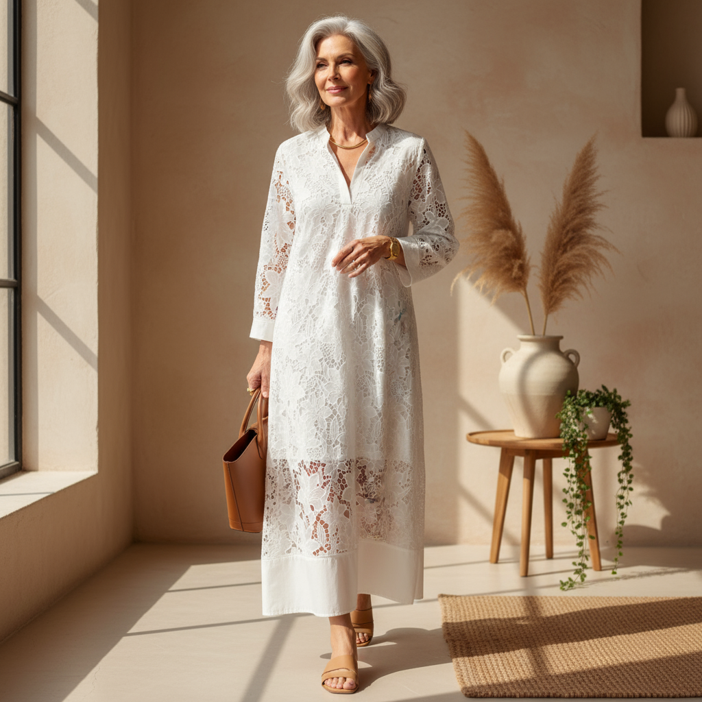 Audrey™ | Abito in Pizzo Comodo