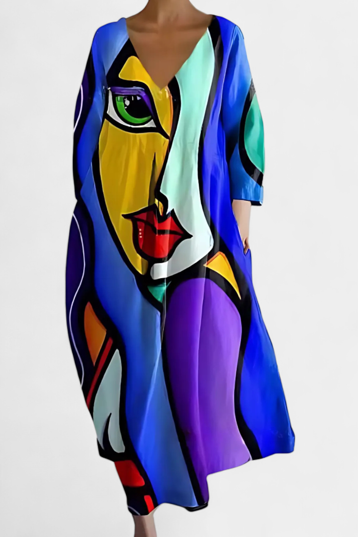 Isalinde | Abito V-neck Comodo